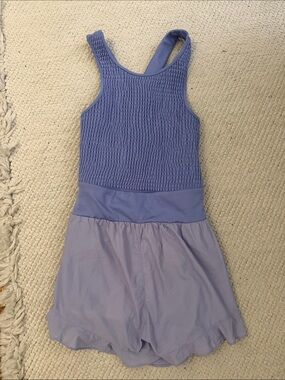 Lilac Smocked Tank Romper